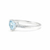 Blue Aquamarine 2.50 Ct Ring in 925 Sterling Silver Cocktail for Anniversary