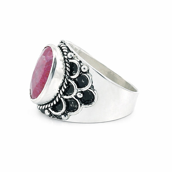 Red Ruby Ring 2.65 Ct Oval Cut 925 Sterling Silver Gift for Her Classic Design