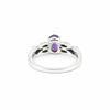 Oval Cut Purple Amethyst 3.65 Ct Ring in 925 Sterling Silver for Women