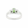 Round Green Amethyst Ring Crafted in 925 Sterling Silver for Her Solitaire Style