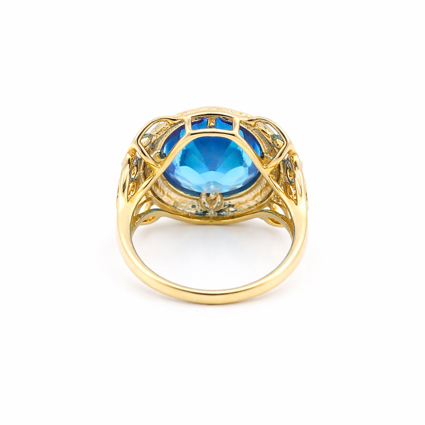 Blue Topaz 3.20 Ct Oval Cut Ring in 925 Sterling Silver Gift for Her Chic Design
