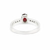 925 Sterling Silver Oval Cut Red Garnet Ring 9.00 Ct for Her Trendy Pick