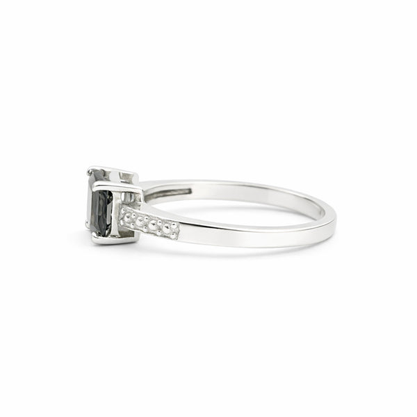 Brown Topaz 1.95 Ct Emerald Cut Ring in 925 Sterling Silver for Her Trendy Pick