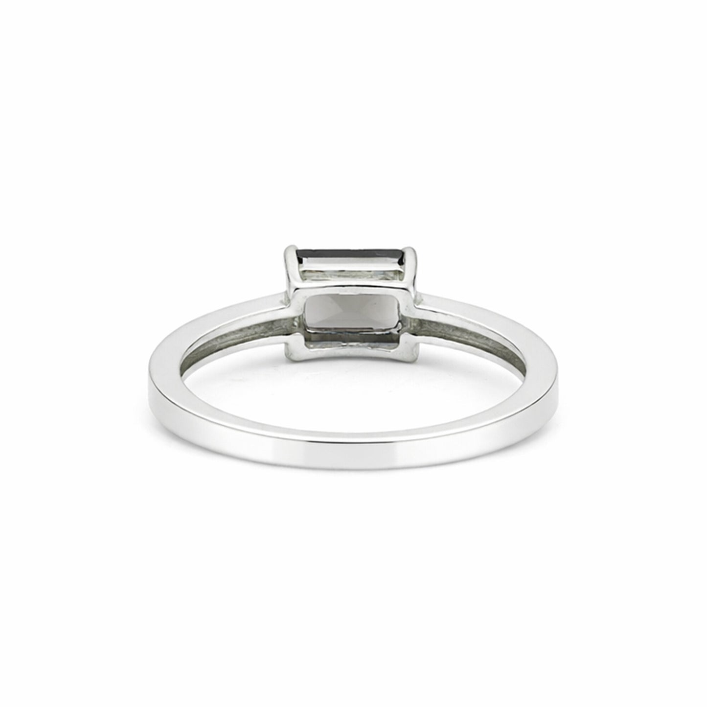 Brown Topaz 1.95 Ct Emerald Cut Ring in 925 Sterling Silver for Her Trendy Pick