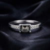 Brown Topaz 1.95 Ct Emerald Cut Ring in 925 Sterling Silver for Her Trendy Pick