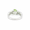 925 Sterling Silver Oval Cut Green Amethyst Ring 3.65 Ct for Wedding Boho Style