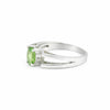 Green Amethyst Ring Oval Cut 1.25 Ct 925 Sterling Silver Gift for Her Boho Style