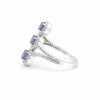 Purple Amethyst Ring Round Cut 3.25 Ct 925 Sterling Silver Gift for Her