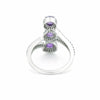 Purple Amethyst Ring Round Cut 3.25 Ct 925 Sterling Silver Gift for Her