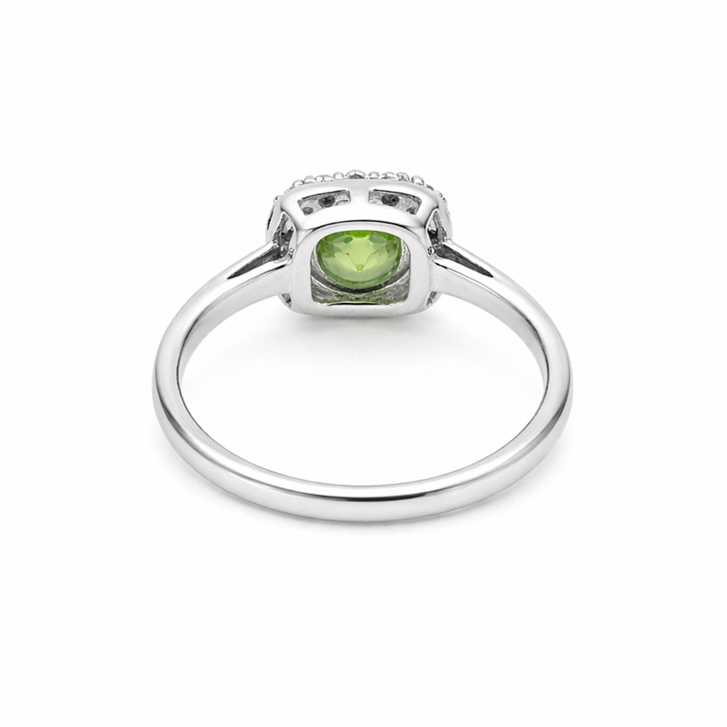 Green Amethyst 2.45 Ct Ring in 925 Sterling Silver Handmade for Women Boho Style