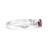 Red Garnet 2.28 Ct Ring in 925 Sterling Silver Handmade for Women Elegant Look