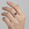 Red Garnet 2.28 Ct Ring in 925 Sterling Silver Handmade for Women Elegant Look