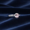 925 Sterling Silver Pink Kunzite Round Cut Ring for Women Everyday Wear