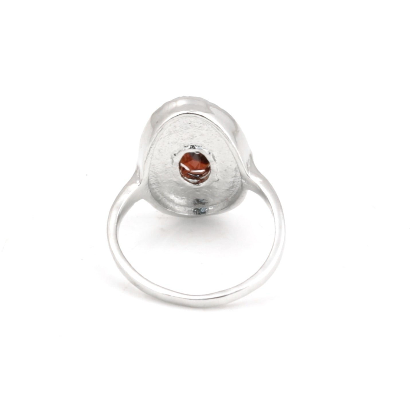Oval Cut Red Garnet 1.85 Ct Ring in 925 Sterling Silver for Women Vintage Style