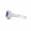 Cocktail Oval Cut Purple Amethyst Ring in 925 Sterling Silver Gift for Her