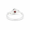 925 Sterling Silver Oval Cut Red Garnet Ring 1.95 Ct Gift for Her Fine Jewelry