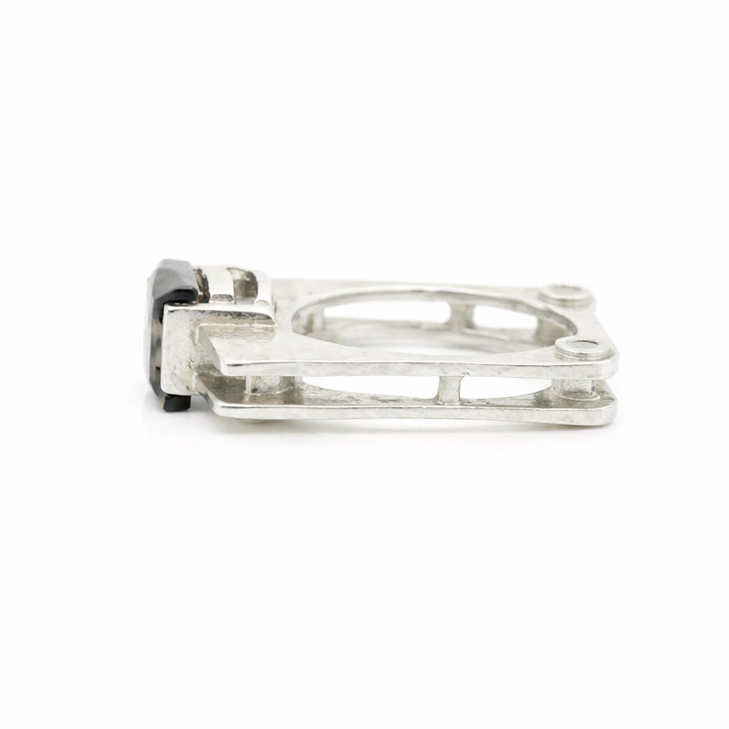 Brown Topaz Ring Princess Cut 4.50 Ct 925 Sterling Silver for Her Luxury Style