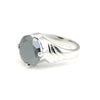 Black Moissanite Round Ring Set in 925 Sterling Silver for Her Classic Design