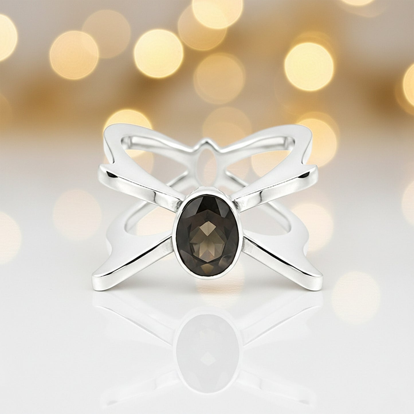 Red Garnet 2.25 Ct Ring in 925 Sterling Silver Cocktail for Anniversary