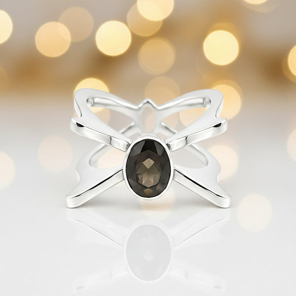 Red Garnet 2.25 Ct Ring in 925 Sterling Silver Cocktail for Anniversary