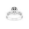 Black Moissanite Ring 2.64 Ct Round Cut 925 Sterling Silver Gift for Her