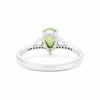 Jewelry Pear Cut Green Amethyst Ring in 925 Sterling Silver for Her Trendy Pick
