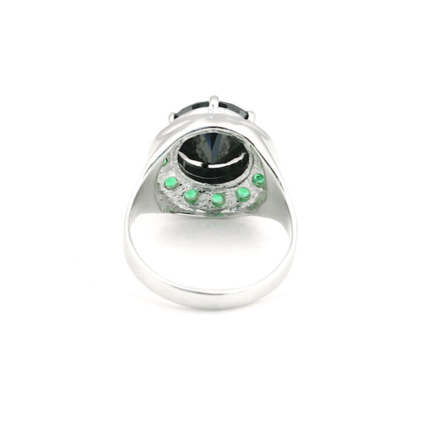 Moissanite Gemstone Ring 3.46 Ct. Round Cut 925 Sterling Silver Wedding Gift Her