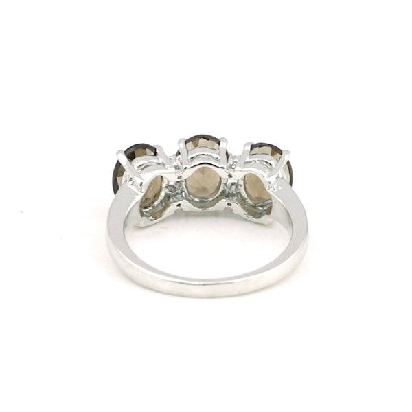 Topaz Oval Solitaire Ring 3.58 Ct. 925 Sterling Silver Anniversary Fine Jewelry