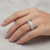 Moissanite Round Cut Ring 2.00 Ct. 925 Sterling Silver Gift for Her Women