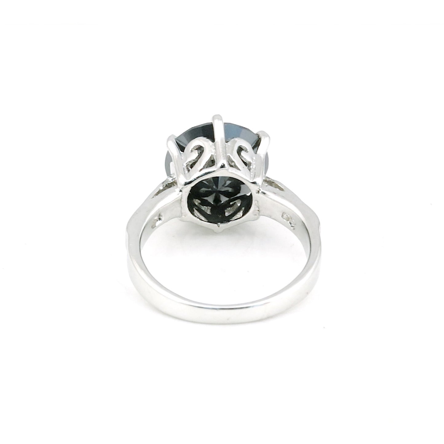 Moissanite Round Solitaire Gemstone Ring 3.30 Ct. 925 Sterling Silver Women Gift