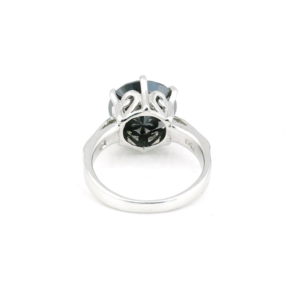 Moissanite Round Solitaire Gemstone Ring 3.30 Ct. 925 Sterling Silver Women Gift