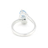 Trillion Aquamarine Blue Cut Solitaire Ring 1.50 Ct. 925 Sterling Silver Gift fo