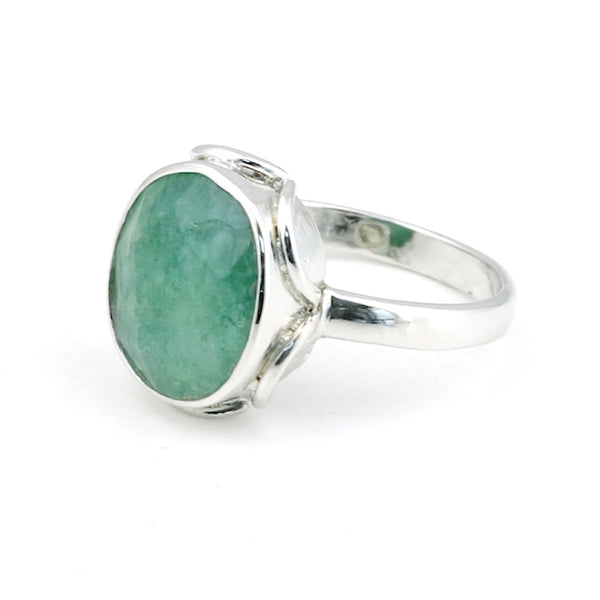 4.50 Ct. Emerald Oval Solitaire Ring 925 Sterling Silver Valentine's Day Fine Je