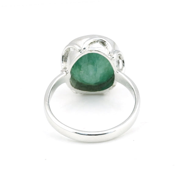 4.50 Ct. Emerald Oval Solitaire Ring 925 Sterling Silver Valentine's Day Fine Je