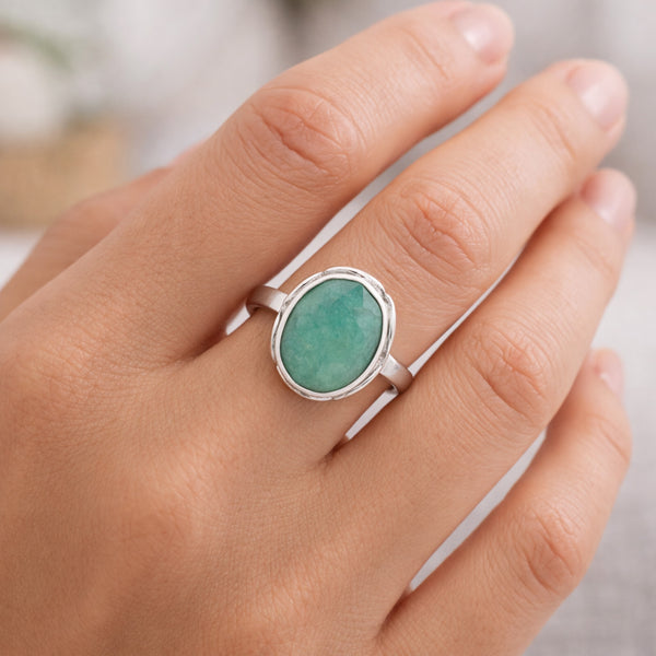 4.50 Ct. Emerald Oval Solitaire Ring 925 Sterling Silver Valentine's Day Fine Je