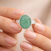 Emerald Oval Cut 5.50 Ct. Gemstone Ring 925 Sterling Silver Women Gift