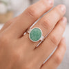 Emerald Oval Cut 5.50 Ct. Gemstone Ring 925 Sterling Silver Women Gift