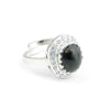 Blue Sapphire Solitaire Ring 6.50 Ct. Oval Cabochon Cut 925 Sterling Silver Stac
