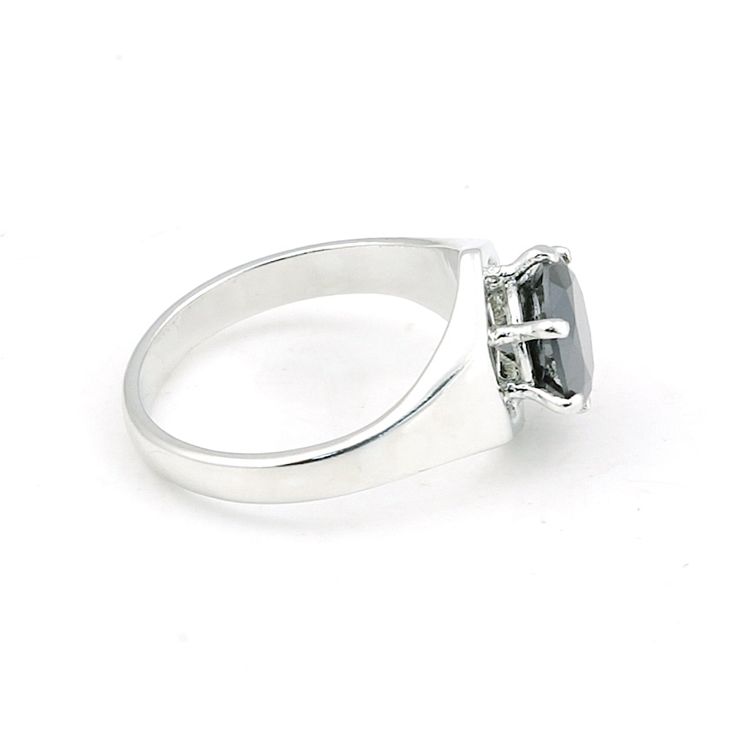 Round Cut Moissanite Ring 2.80 Ct. 925 Sterling Silver Eternity Band Gift for He