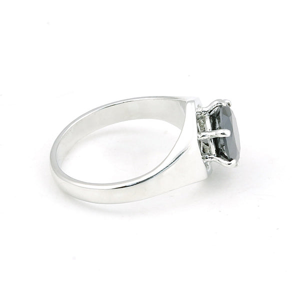 Round Cut Moissanite Ring 2.80 Ct. 925 Sterling Silver Eternity Band Gift for He