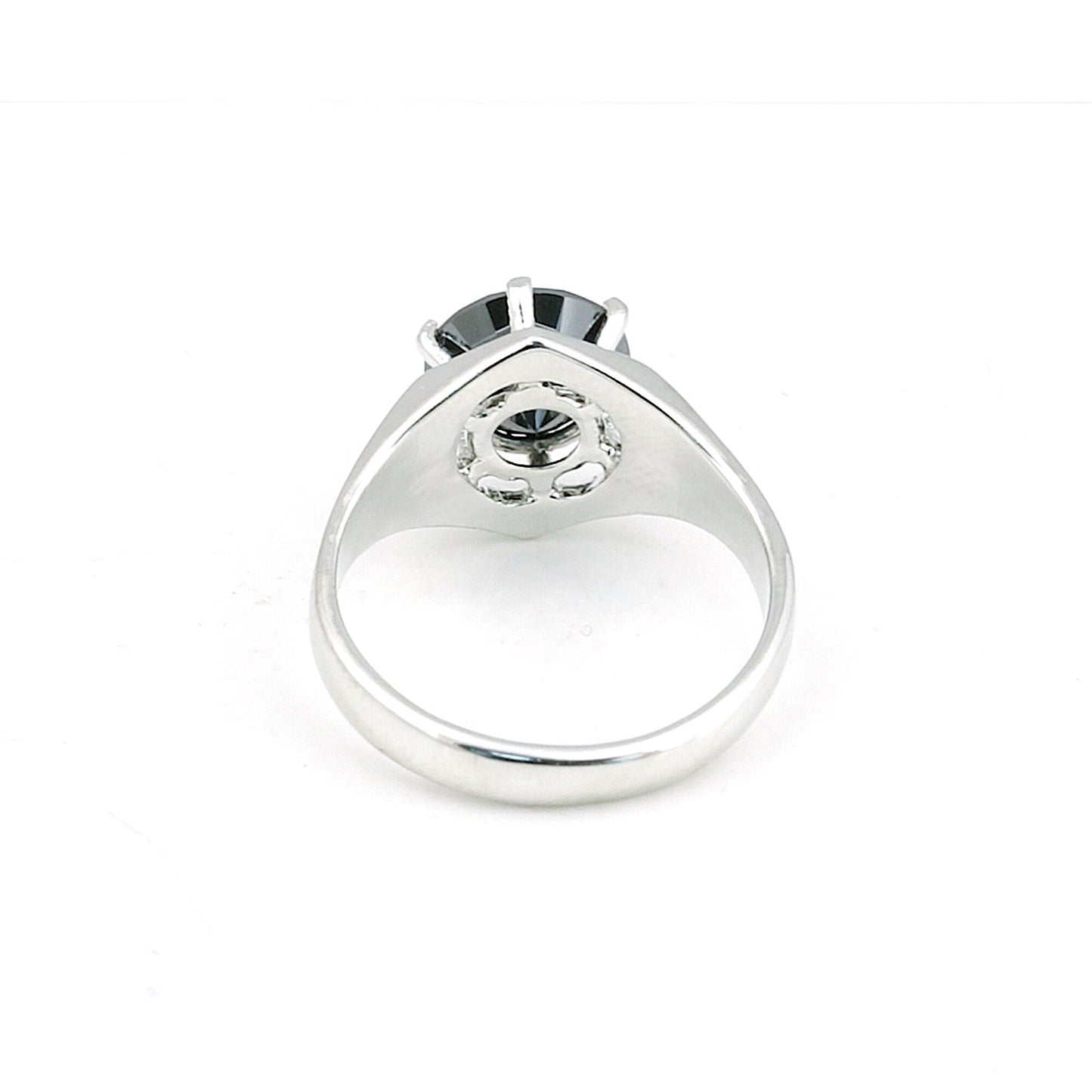 Round Cut Moissanite Ring 2.80 Ct. 925 Sterling Silver Eternity Band Gift for He