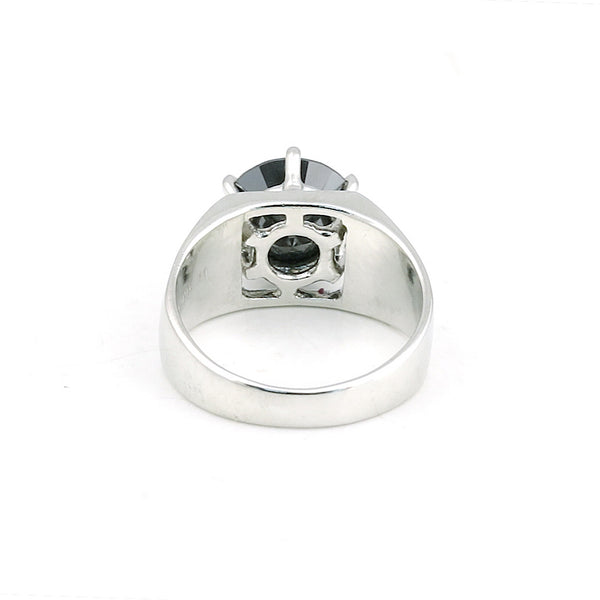 2.65 Ct. Moissanite Round Cut Ring 925 Sterling Silver Women Fine Jewelry