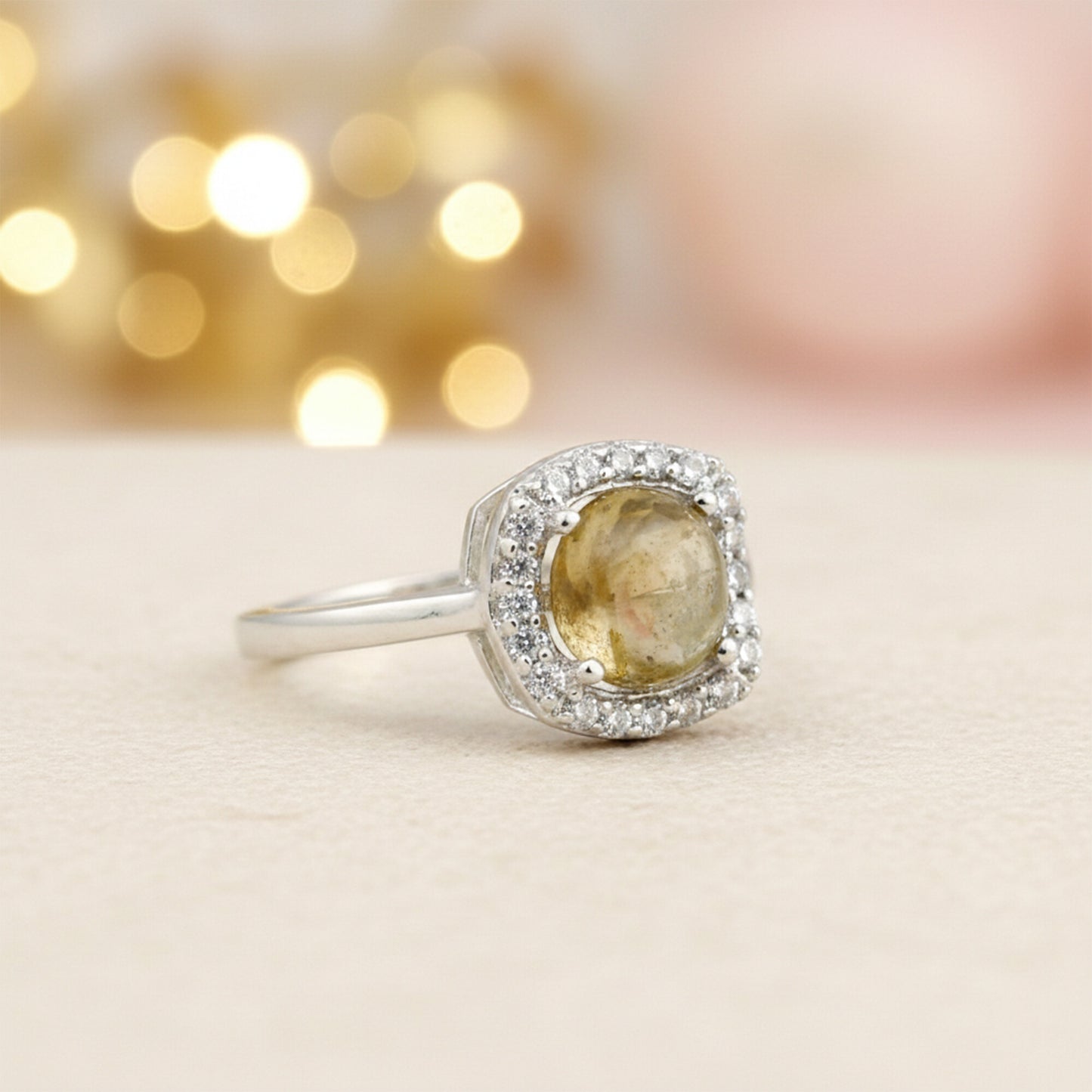 Citrine Round Cut Ring 2.65 Ct. 925 Sterling Silver Gift for Her Women