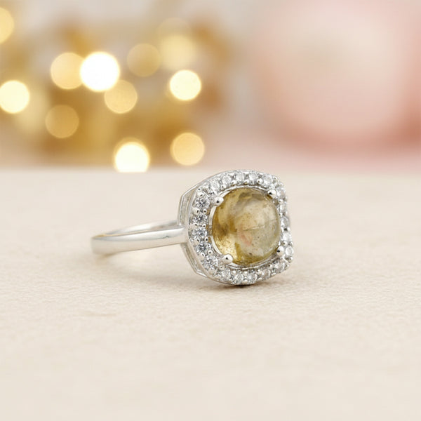 Citrine Round Cut Ring 2.65 Ct. 925 Sterling Silver Gift for Her Women