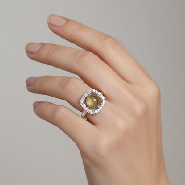 Citrine Round Cut Ring 2.65 Ct. 925 Sterling Silver Gift for Her Women