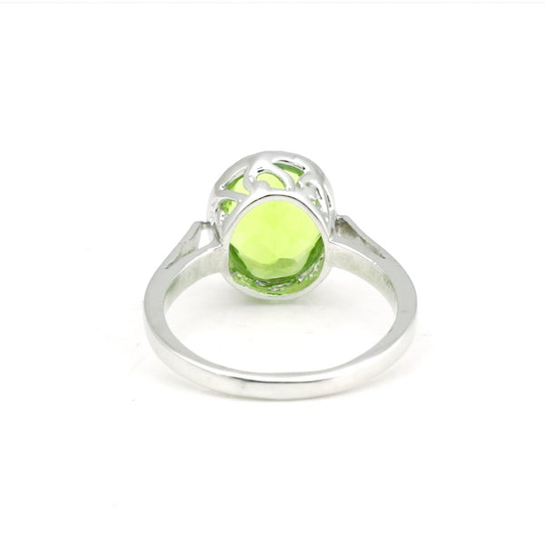 3.25 Ct. Amethyst Oval Cut Ring 925 Sterling Silver Women Fine Jewelry
