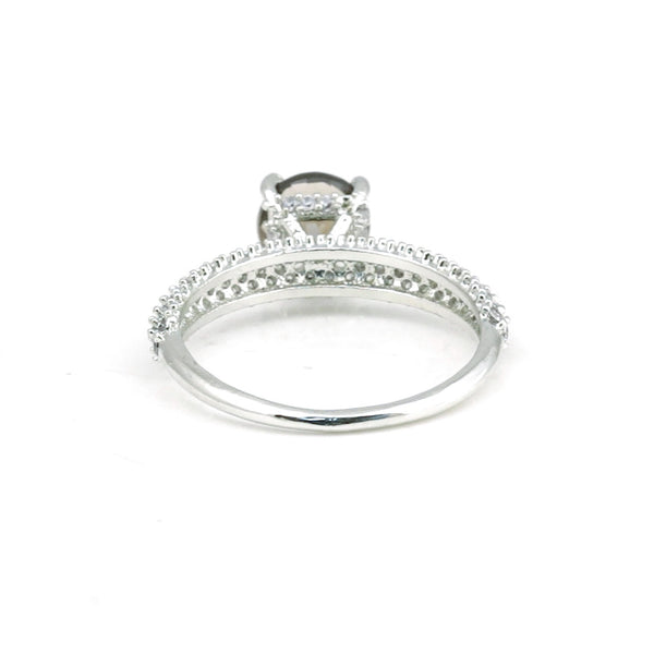 Topaz Gemstone Ring 3.54 Ct. Round Cut 925 Sterling Silver Valentine's Day Gift