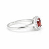 Ruby Round Solitaire Ring 1.25 Ct. 925 Sterling Silver Birthday Fine Jewelry Gif