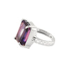 Amethyst Emerald Cut Ring 5.50 Ct. 925 Sterling Silver Gift for Her Women