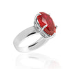 Ruby Pear Cut 3.50 Ct. Gemstone Ring 925 Sterling Silver Women Gift for Women